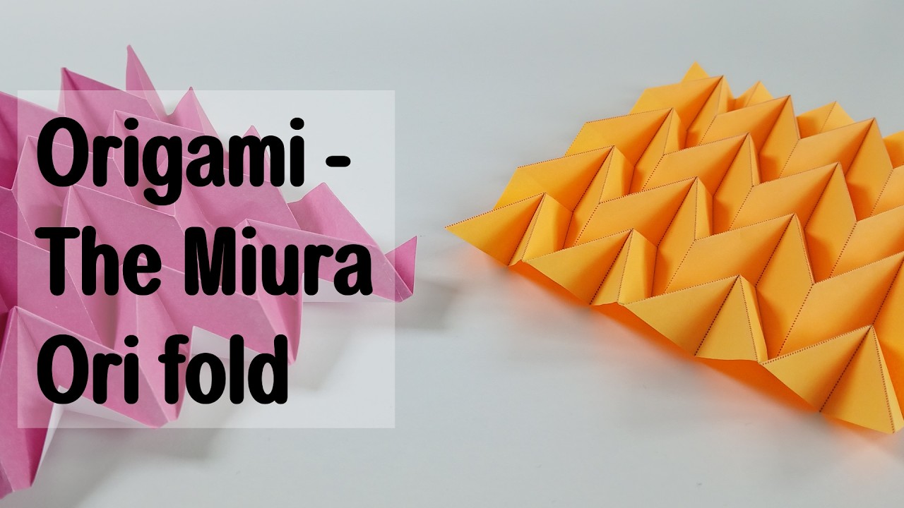 Origami Miura Ori Fold Two methods - YouTube