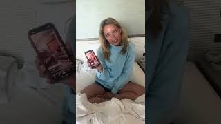 I come to the room and Emily is just cracking up to her own videos 😂 and somehow it ended with me