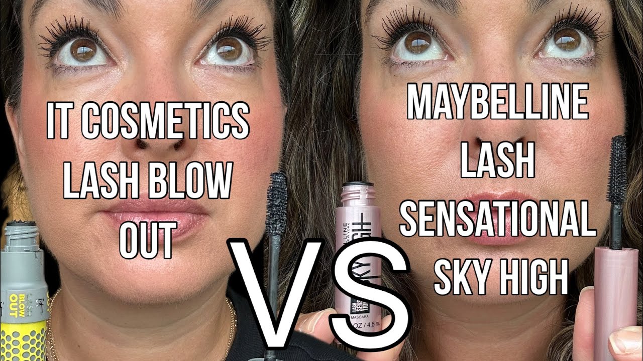 Maybelline Sky High vs IT Cosmetics Lash Blowout | Best Mascara for Length, Curl & Volume?