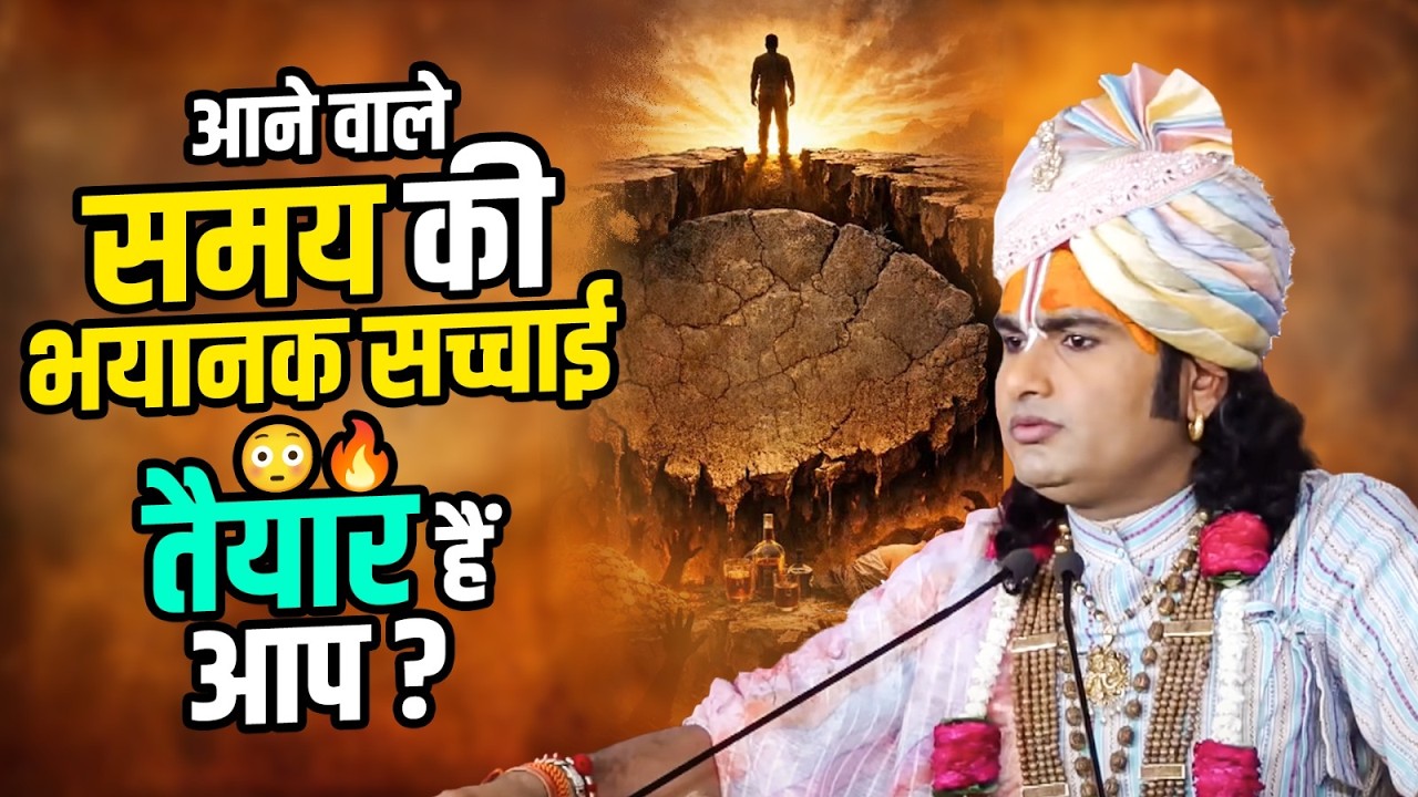 आने वाले समय की भयानक सच्चाई 😳🔥 तैयार हैं आप? श्री अनिरुद्धाचार्य जी महाराज