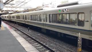 JR西日本(大和路線)221系NB807編成大和路快速奈良行き発車シーン