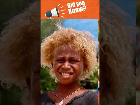 فيديو: كيف يكون شعر الميلانيزيين أشقر؟