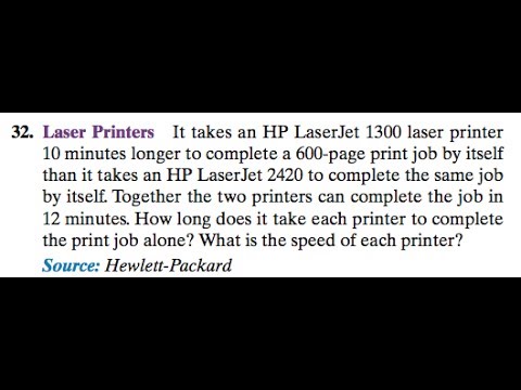 It takes an HP LaserJet 1300 laser printer 10 minutes longer