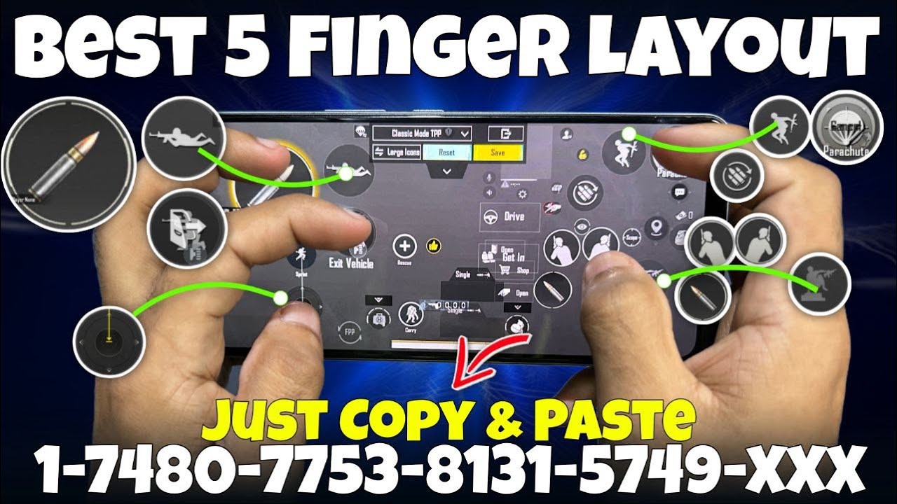 BGMI PUBG MOBILE AFTER 3.7 UPDATE BEST 5 FINGER CLAW CONTROL CODE | 5 ...