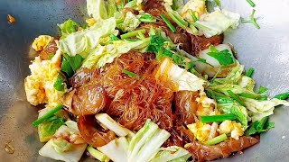 บอกเคล็ดลับวิธีผัดวุ้นเส้นใส่ไข่ ผัดอย่างไรให้เส้นเหนียวนุ่ม เส้นไม่เละไม่พันกันไม่ติดกระทะ ง่ายมาก