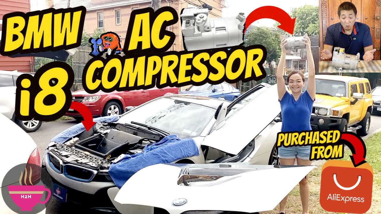 How to: BMW i8 Electric AC Compressor Replace (Aliexpress Part!) A/C ...