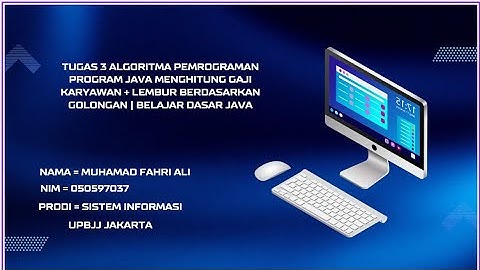 Program Java Menghitung Gaji Karyawan + Lembur Berdasarkan Golongan | Belajar Dasar Java