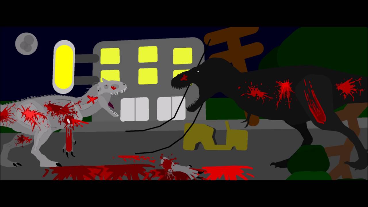 pivot art indominus rex vs Jet-black t rex (dino stalker) Entry to ...