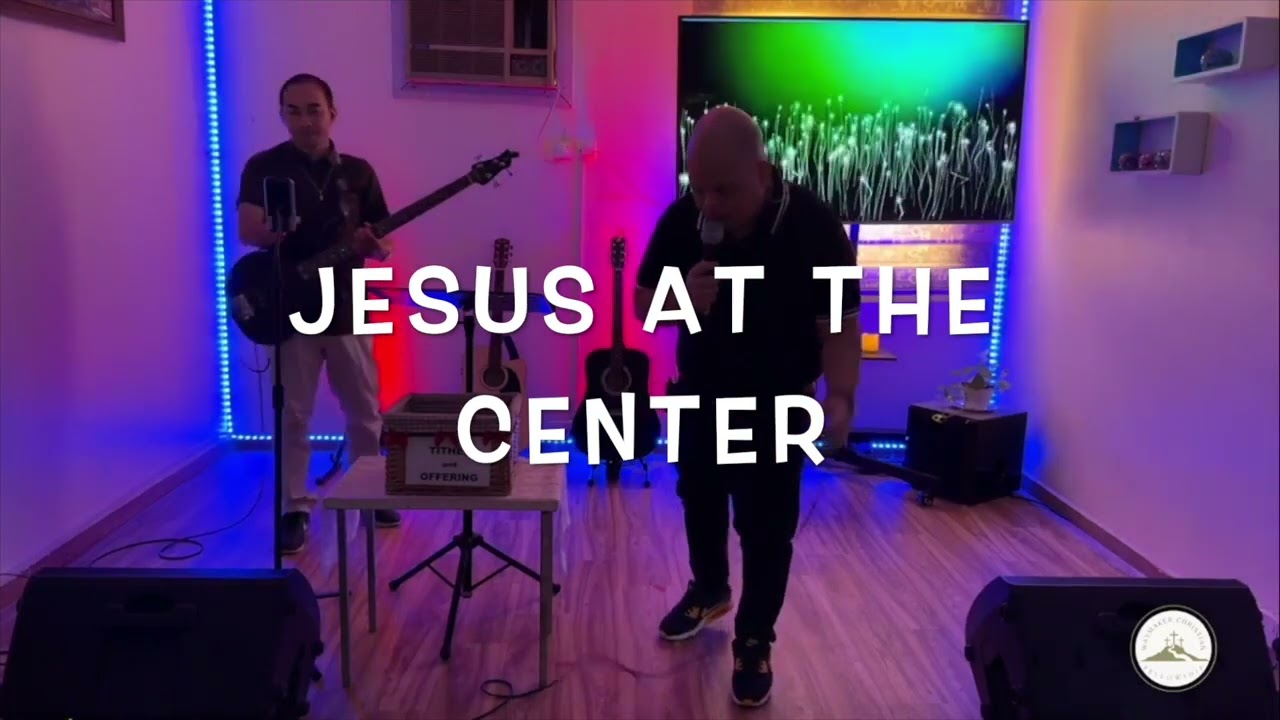 IN JESUS NAME + JESUS AT THE CENTER Cover