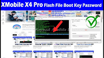 XMobile X4 Pro (MTK6261) Flash File Boot Key and Password