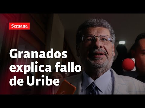 Jaime Granados, abogado de Uribe, celebra el fallo del Tribunal que absolvió al expresidente.