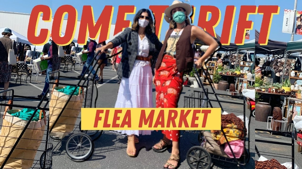 COME THRIFTING WITH US AT THE FLEA MARKET featuring ANNETTE// LONG BEACH FLEA MARKET