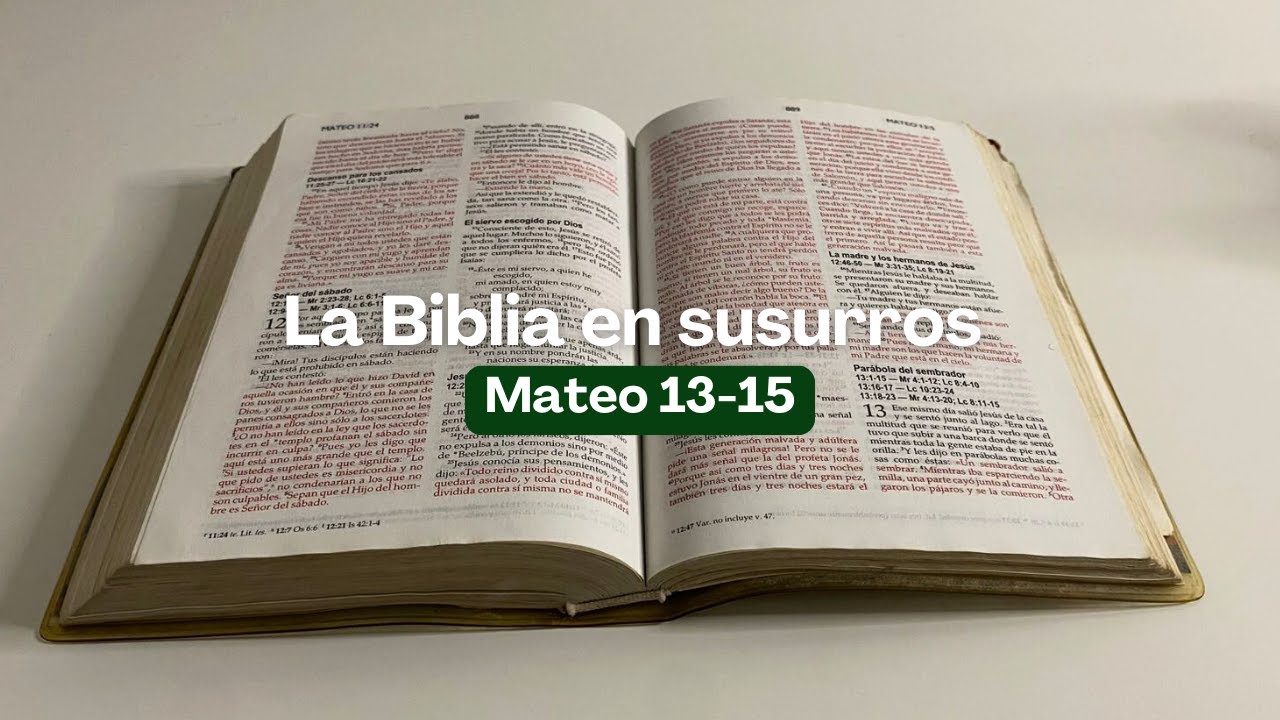 ASMR para relajar tu mente y espíritu ✨🙏 | Evangelio de Mateo 13-15: La parábola del sembrador 📖🌟