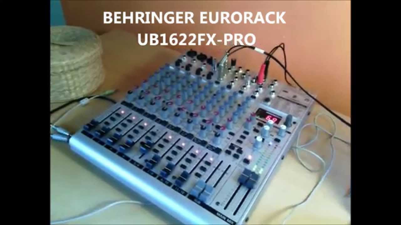 BEHRINGER　EURORACK　UB1622FX-PRO　ミキサー Behringer UB1622FX-PRO Eurorack 16-input 2/2-bus mixer w/ Power
