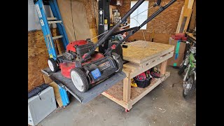 DIY Work bench with electric lift.