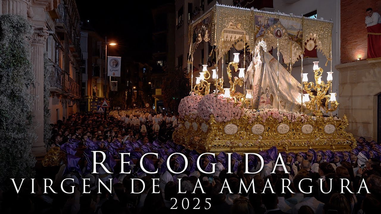 [4K] Recogida Virgen de la Amargura Viernes Santo 2025 | Amargura de Lorca Paso Blanco