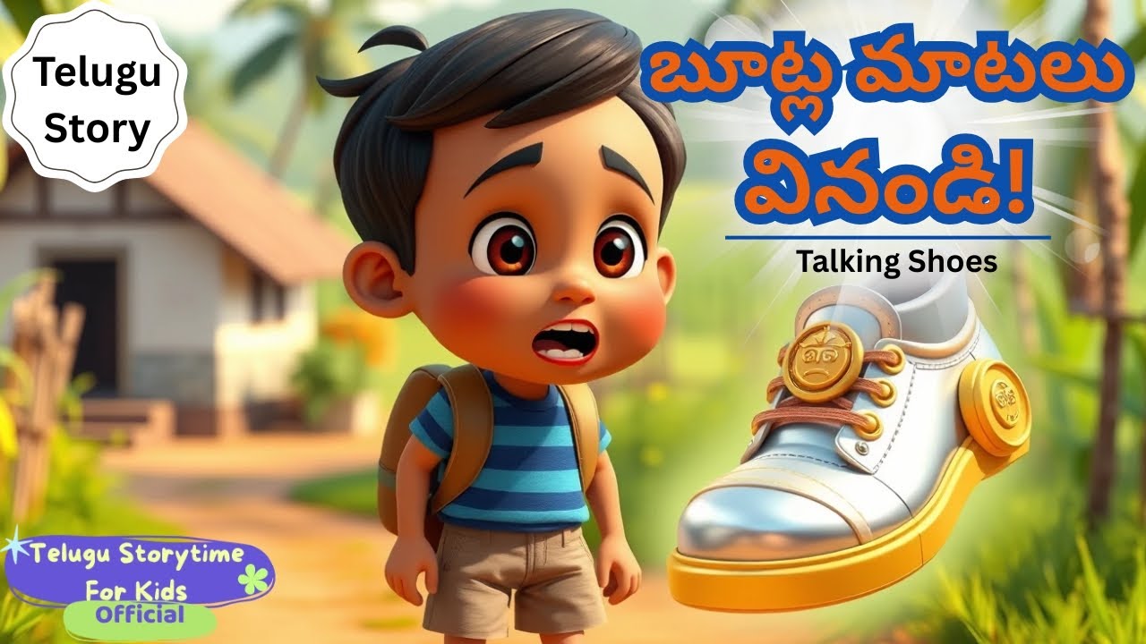 బూట్ల మాటలు వినండి! | Talking Shoes | Moral Story for Kids in Telugu | Kids Story | AI Animation