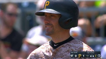 MIL@PIT: Stewart lines an RBI single to right