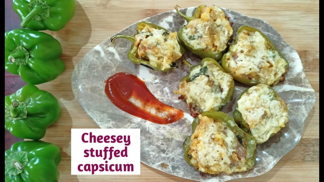 Capsicum stuffed naan
