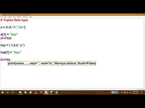 python - 8 ( Tuples )