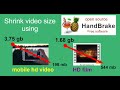 How to use Handbrake video editor - Shrink the size of your videos (Free & Open source).
