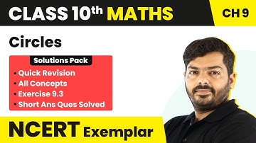 Class 10 Maths Unit 9 Ex 9.3 NCERT Exemplar- Quick Revision/All Concepts/Short Ans Ques Sol(2022-23)