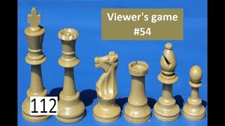 Viewer's game #54 What happens when you don't develop your pieces!