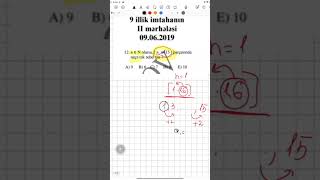 9 cu sinif buraxılış imtahanı 2019  #riyaziyyatdersleri #riyaziyyat #maths #riyaziyyathazırlığı