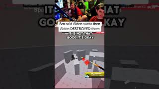Aiden getting a double kill for the game win in roblox rivals