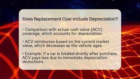 Does Replacement Cost Include Depreciation? - Auto Coverage Explained