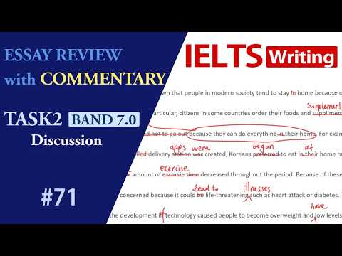 How to write a good IELTS WRITING an essay with commentary #71