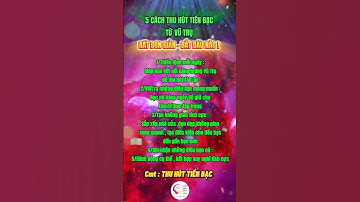 5 Cách Thu Hút Tiền Bạc Từ Vũ Trụ Rất Đơn Giản #luật_hấp_dẫn_của_vũ_trụ #manifestation #longbieton