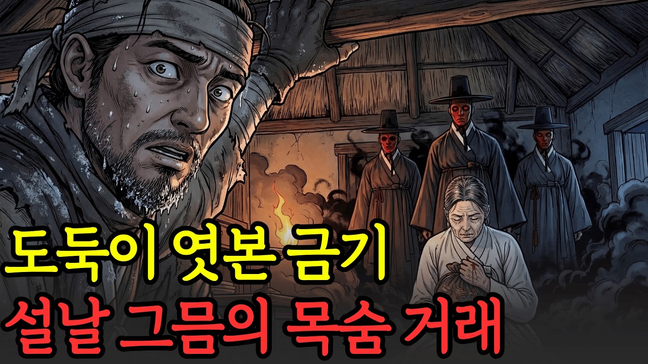 섣달그믐 밤, 가난한 과부의 집에 든 도둑이 귀신들의 목숨 거래를 엿보다 | 민담/야담/신화/전설