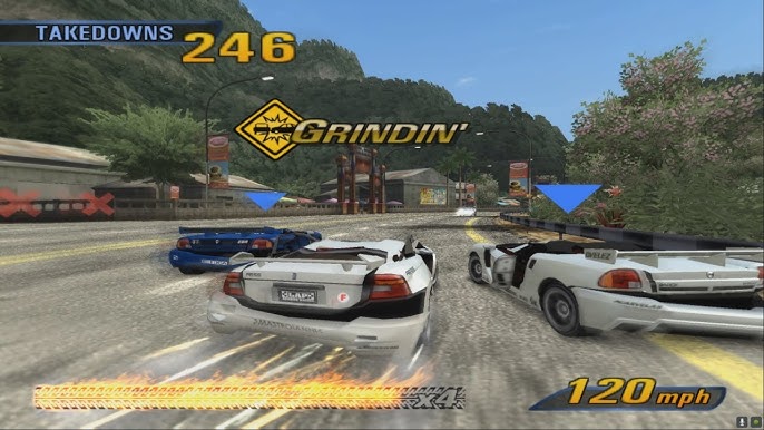 Para Sempre PS2: Aumente o volume e pise fundo com Burnout 3: Takedown -  Arkade