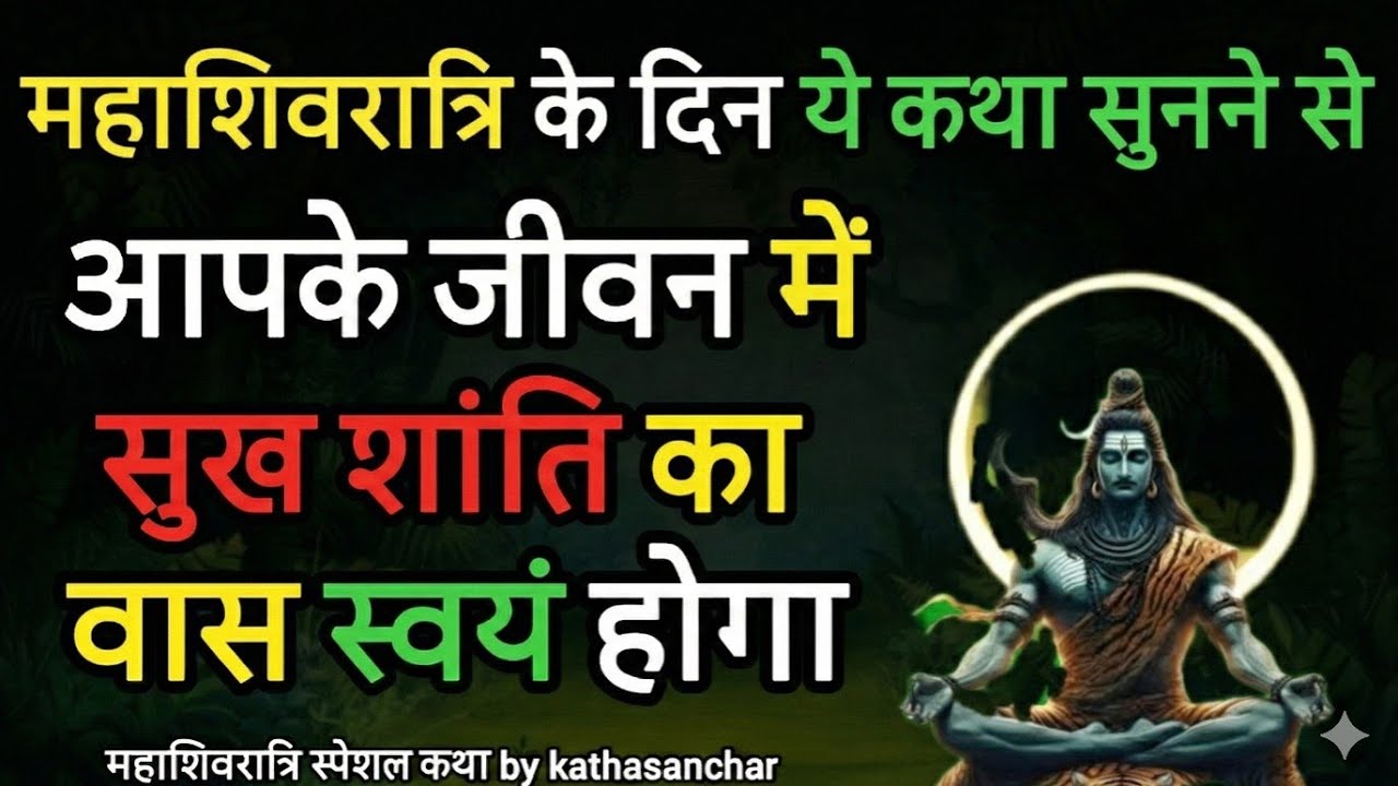 महाशिवरात्रि स्पेशल:ये कथा सुनने से भोले बाबा दूर करेंगे आपके जीवन के सारे कष्ट | mahashivratri vrat