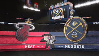 NBA 2K23 PS5 Heat VS Nuggets Playoffs Nba Finals 2023 Game 2
