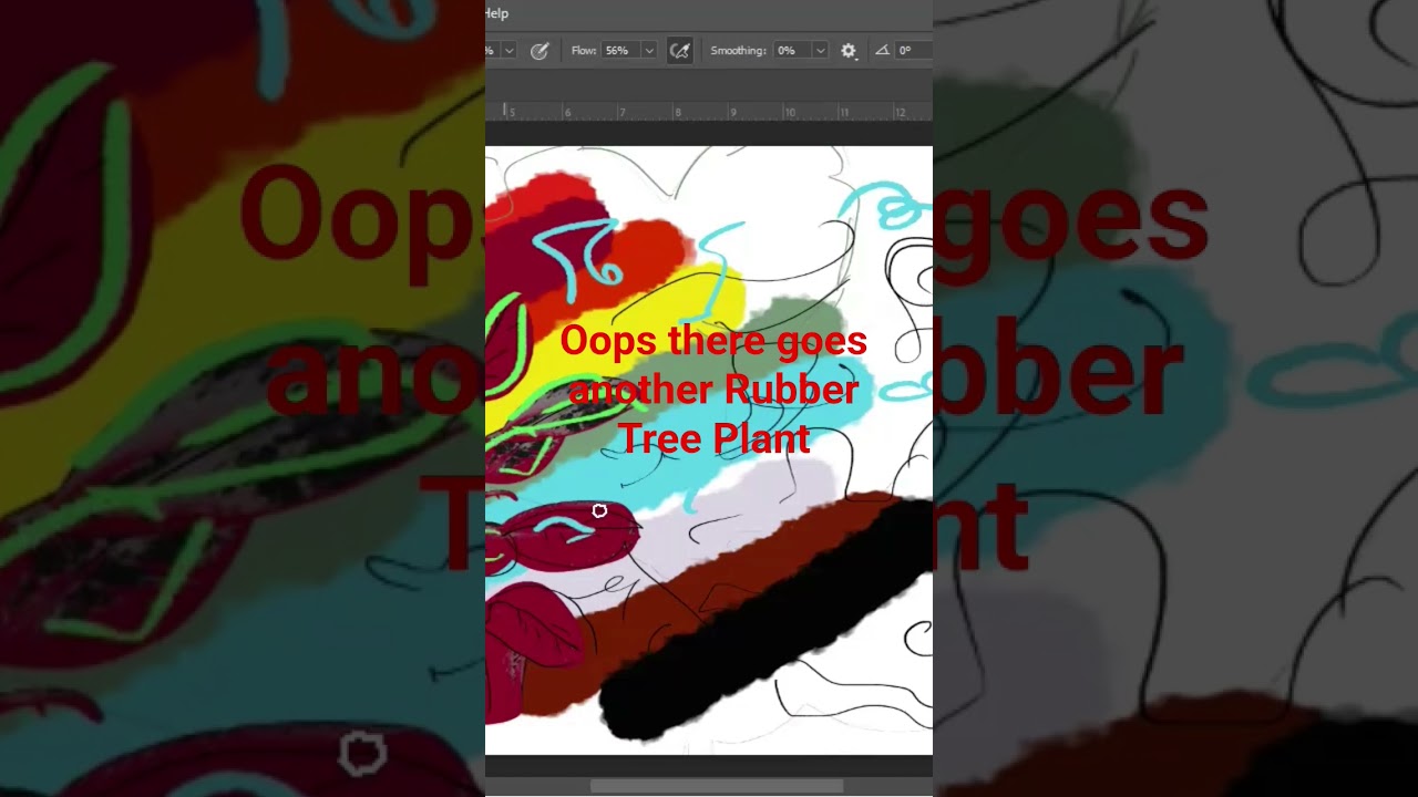 Oops, there goes another Rubber Tree Plant #funnyshorts #arttherapy -  YouTube