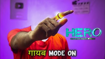 HERO :  Gayab Mode On Editing on Kinemaster | How to make invisible effect in kinemaster
