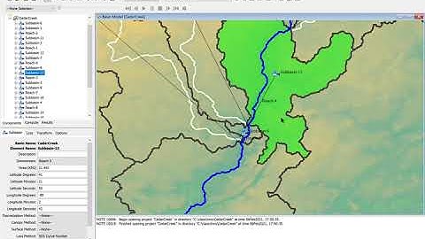 Hydrologic Modeling Using HEC-HMS (4/9) - Merging sub-basins