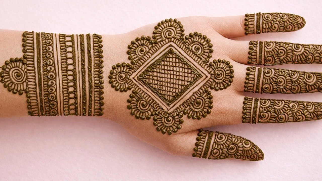 Back hand stylish Mehndi design|Easy Mehndi designs 2026|Trending Mehndi designs #henna #hennadesign