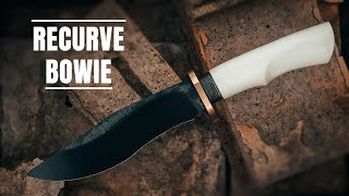 Dark RECURVE BOWIE - Knife Making by Barbershop Customs 43,972 views 2 years ago 16 minutes