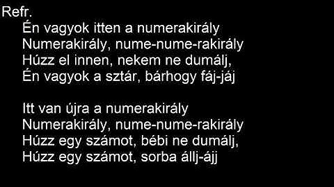 Irigy Hónaljmirigy - Numerakirály (Karaoke)