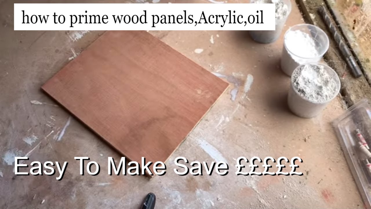 How to Prime Wood for Acrylic Painting 