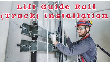 How to install Car Guide Rail & Counter Guide Rail And Motor Installation.  #deskillindia #lift