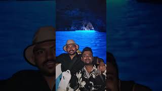Blue Grotto - Where light turns magic 💙 #cave #capri #italy #travel #tour #funny #blue_grotto