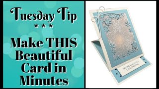 How Do I Brighten the Holidays With a Beautiful Tea Light Easel Card!