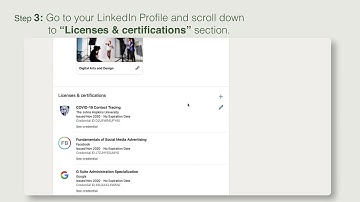 How to add your eCertificate to your LinkedIn profile?