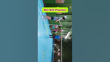 Forehand Net Kill | Badminton Tricks | Net Play Techniques #shorts