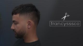 How to Cut a TEXTURED CROP with a Beard Lineup | HIGH TAPER | Barber Tutorial