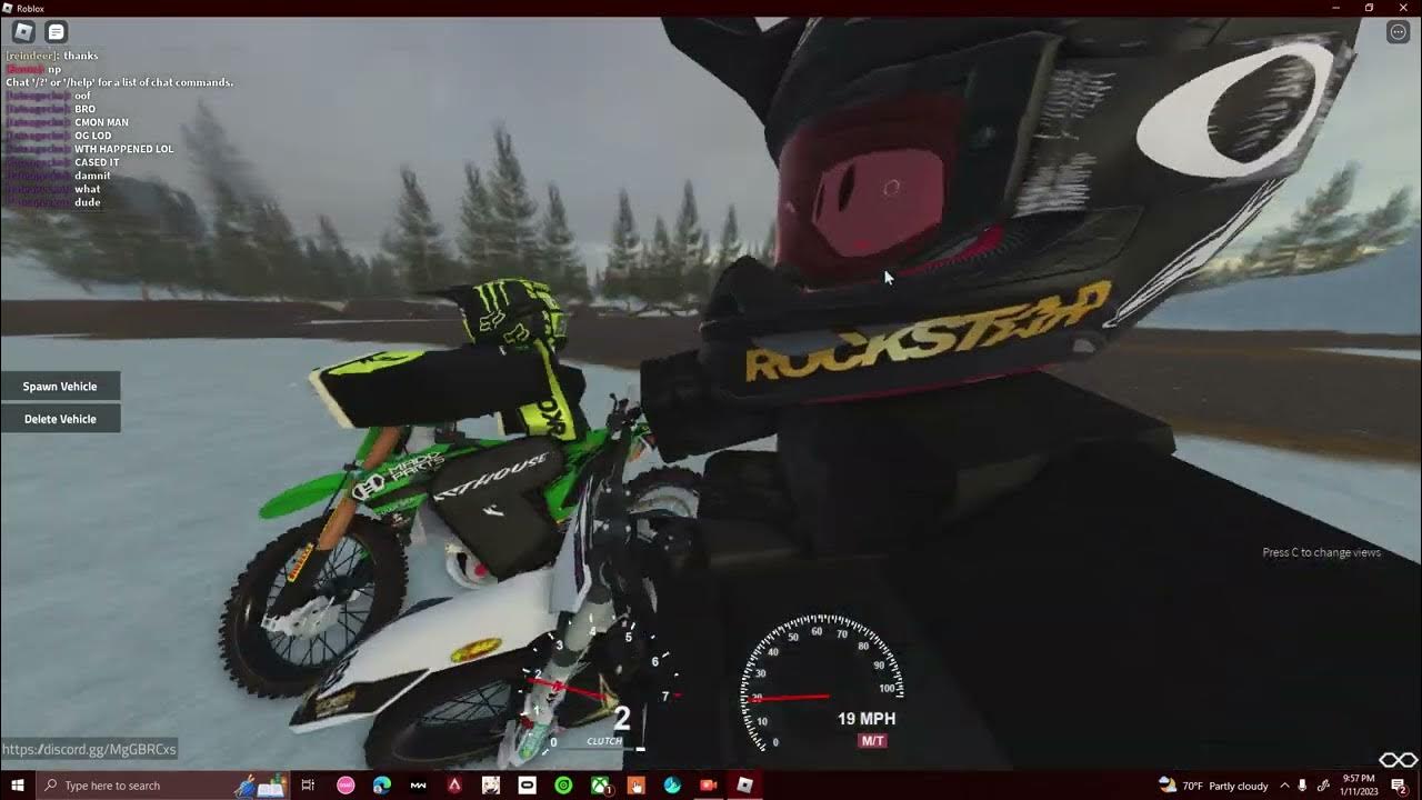 riding the new supercross track! [Roblox] [Boot Lake Dirt bike Park